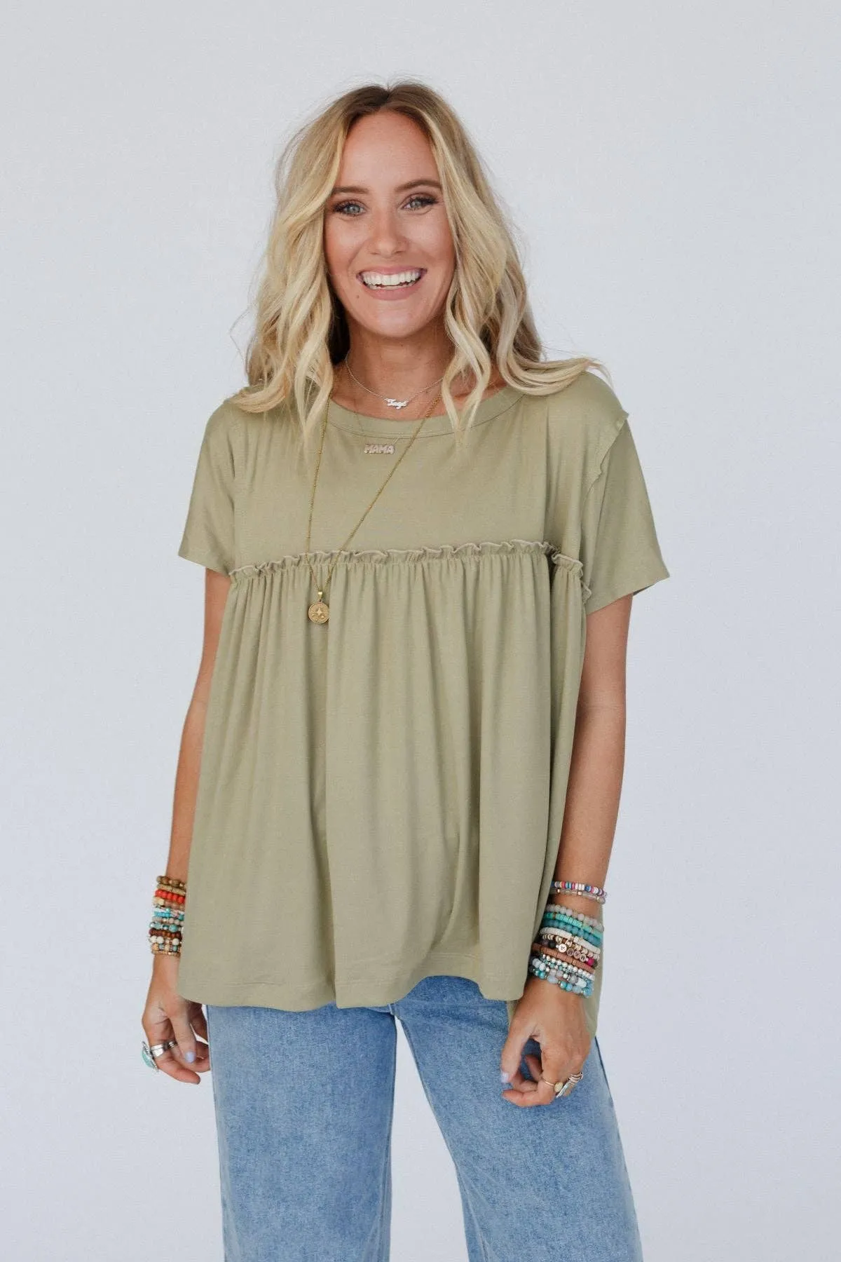 Sunday Morning Babydoll Top