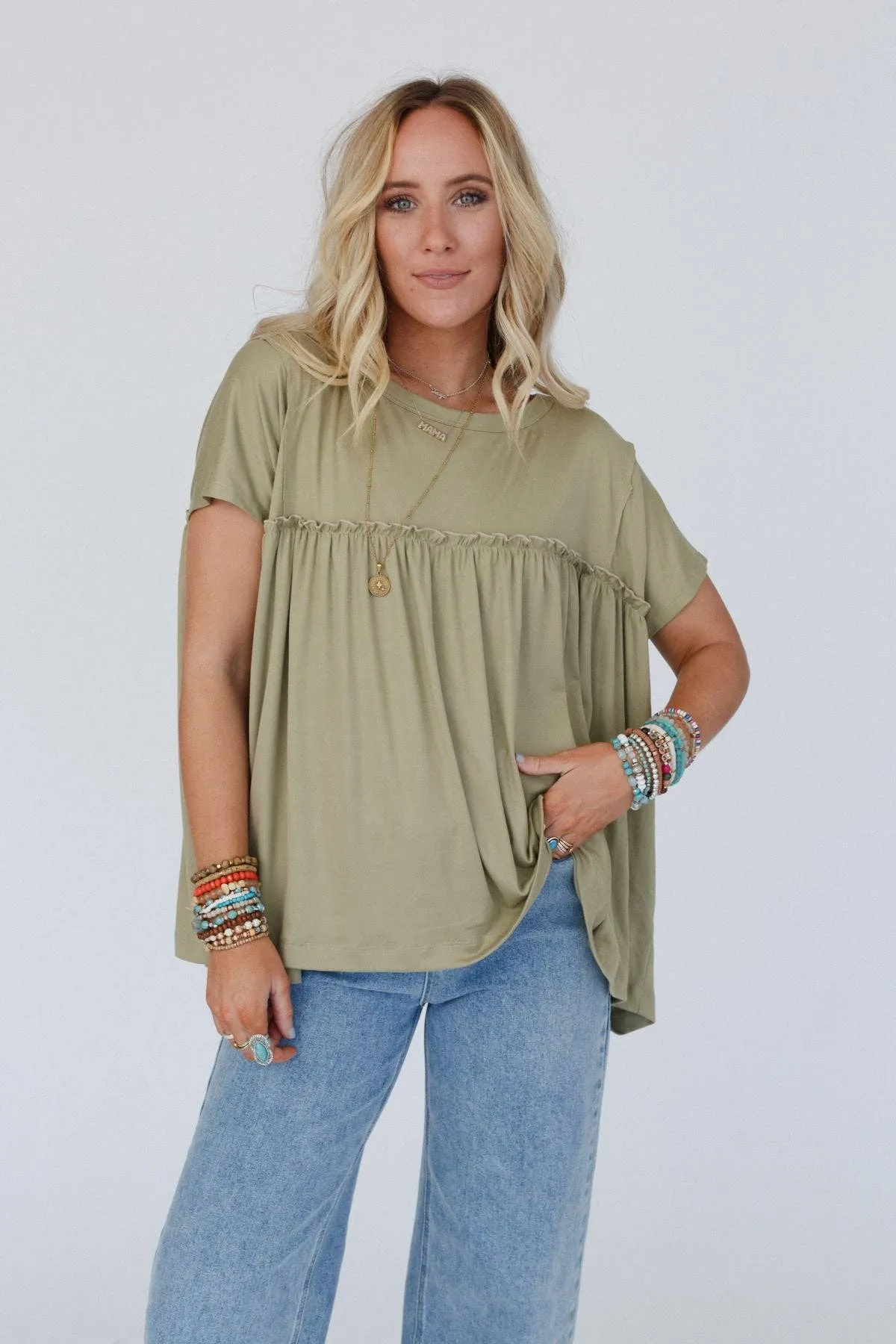 Sunday Morning Babydoll Top