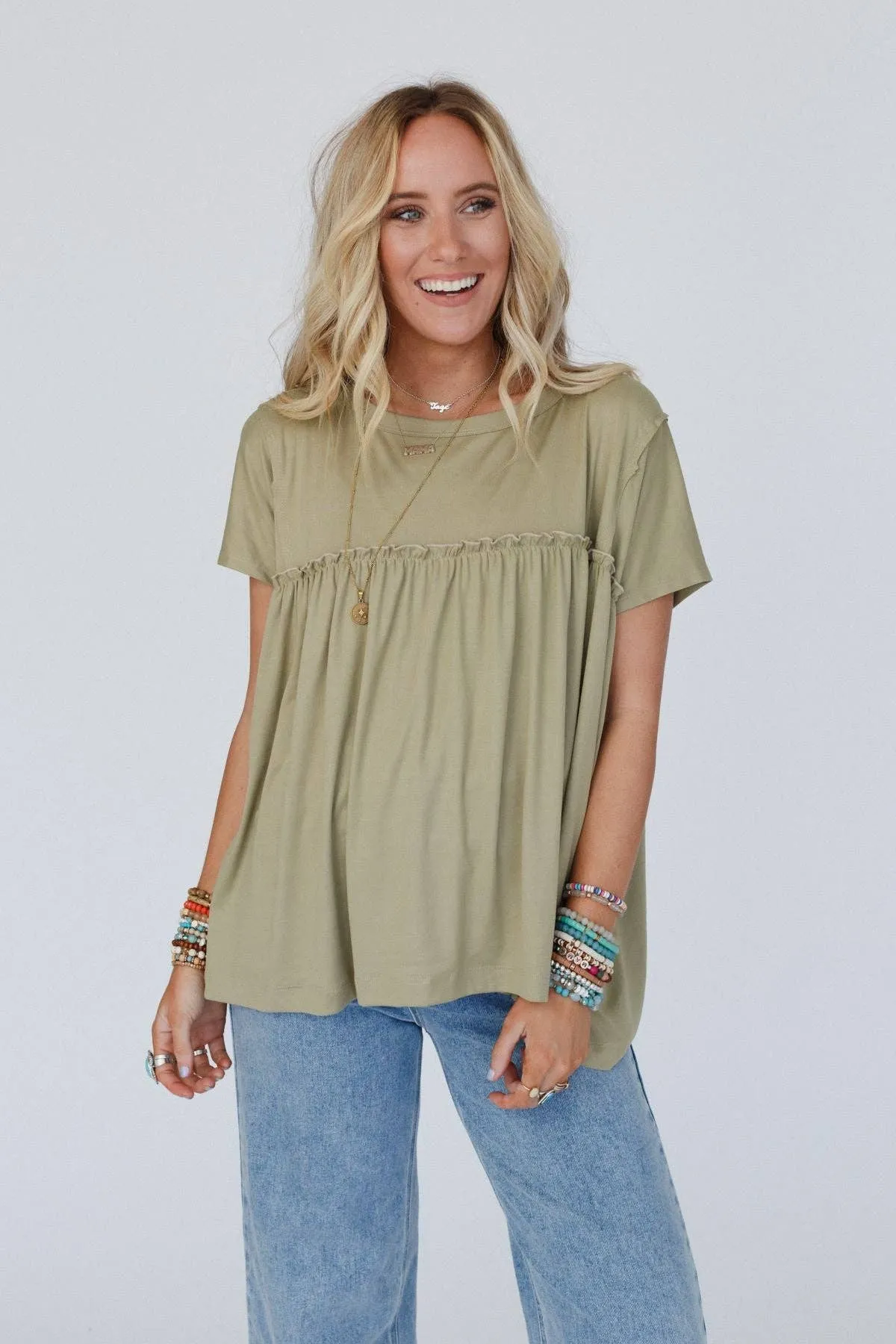 Sunday Morning Babydoll Top