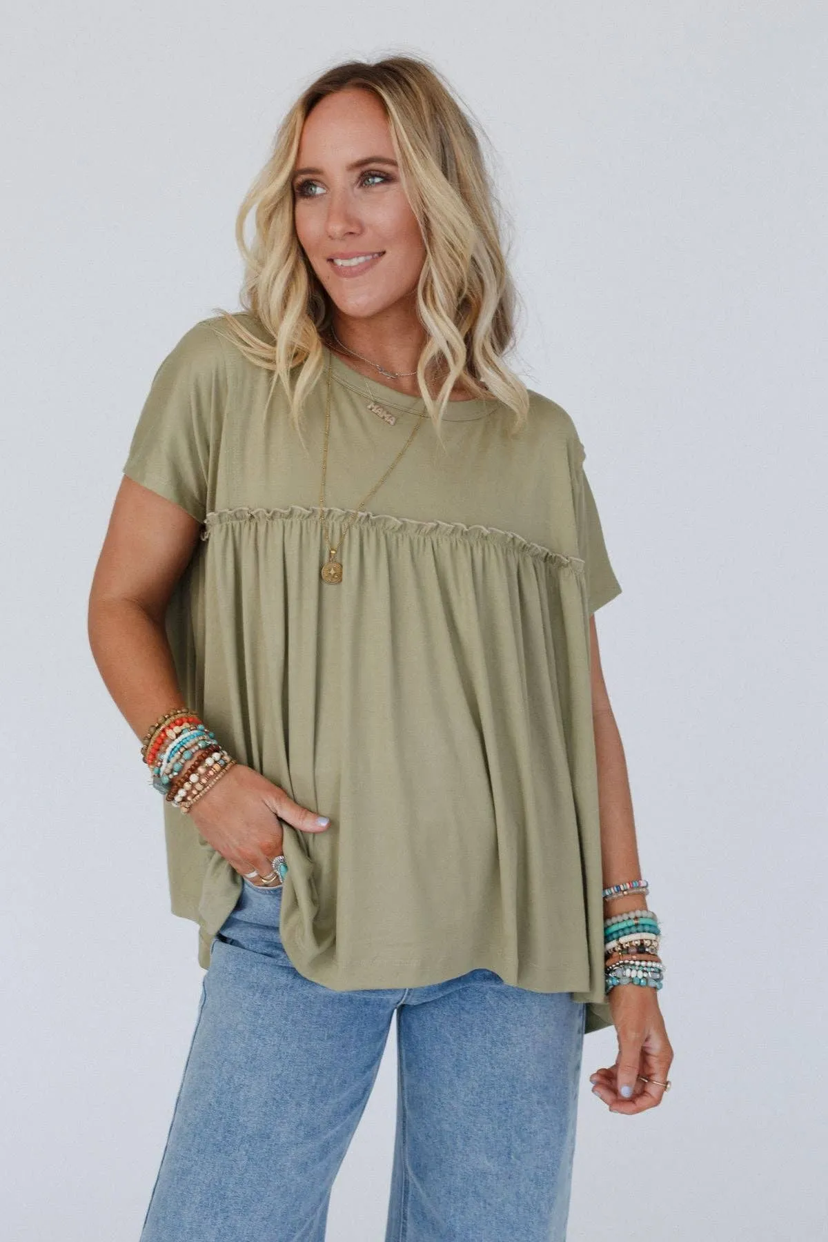 Sunday Morning Babydoll Top