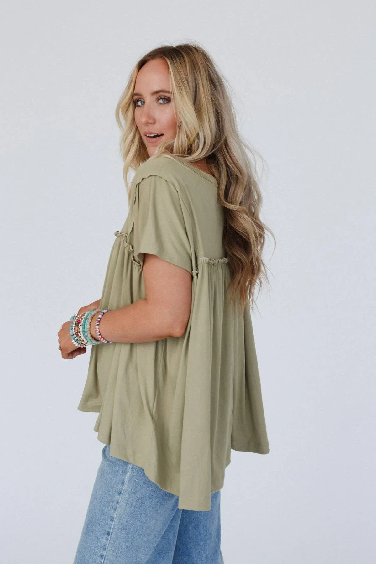 Sunday Morning Babydoll Top