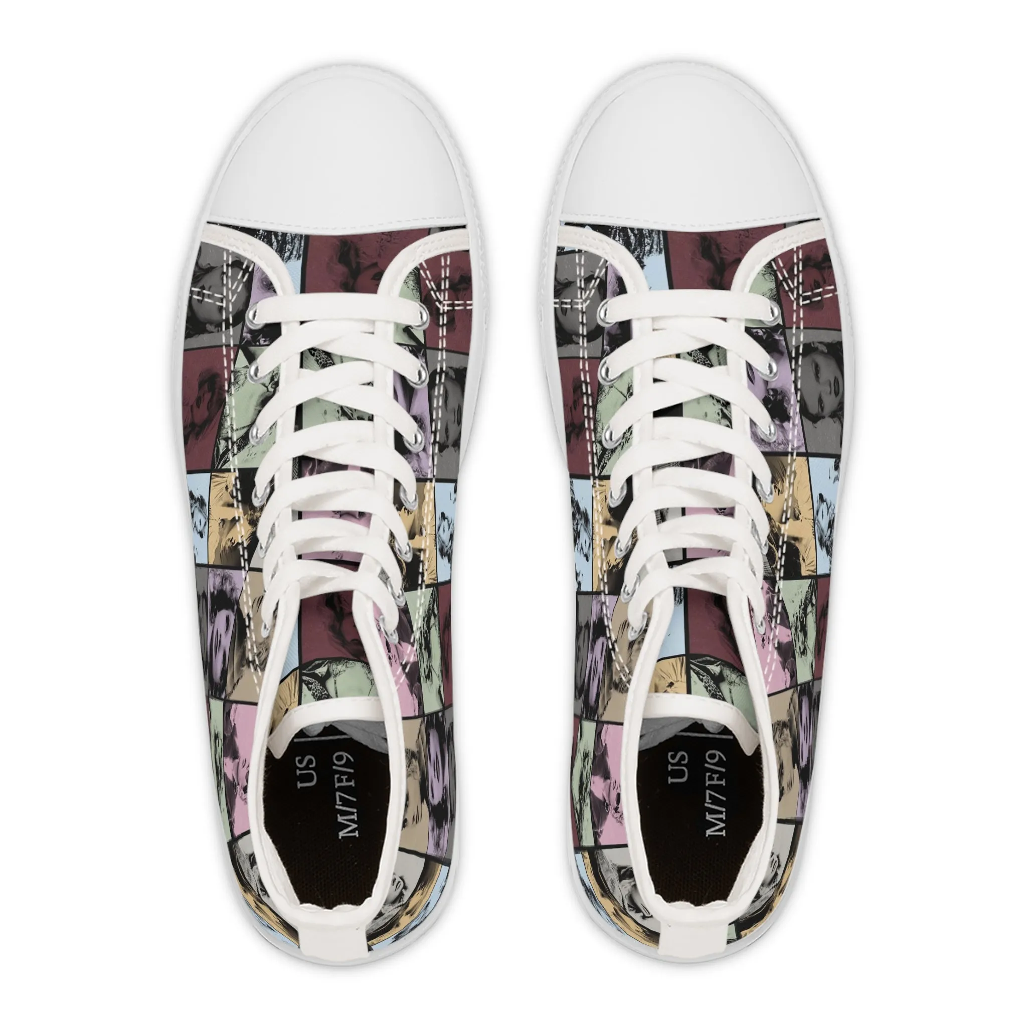 Taylor Swift Eras Collage Women's High Top Sneakers