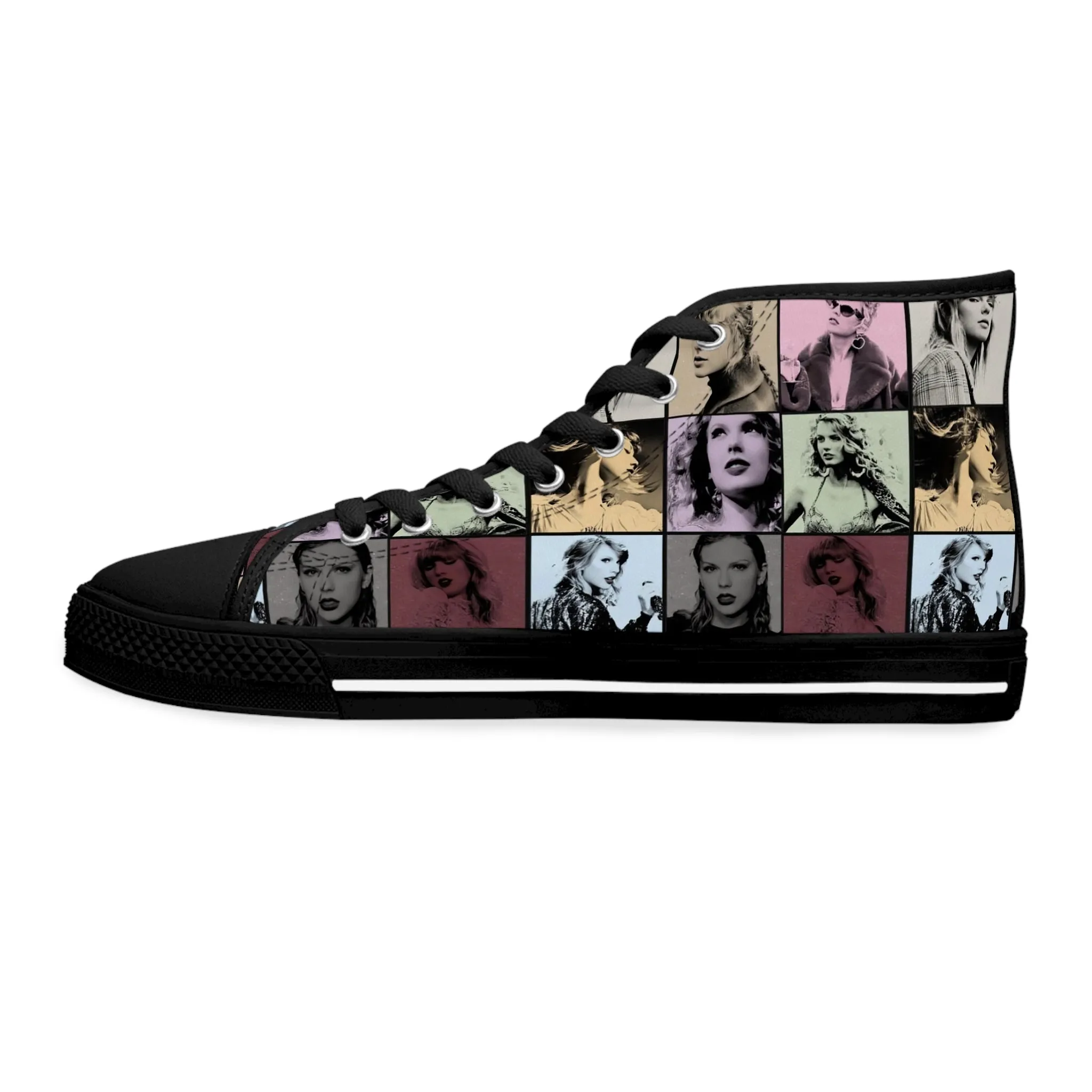 Taylor Swift Eras Collage Women's High Top Sneakers