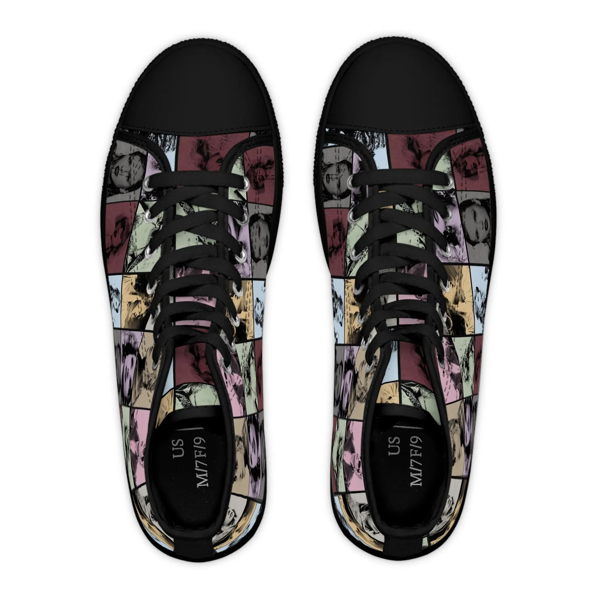Taylor Swift Eras Collage Women's High Top Sneakers