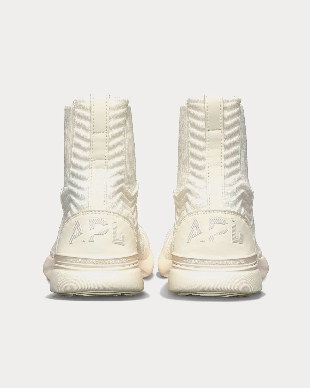 TechLoom Chelsea Ivory High Top Sneakers