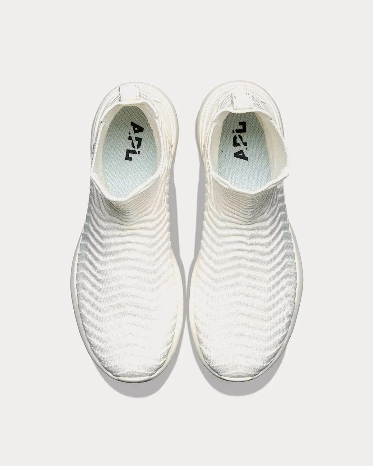 TechLoom Chelsea Ivory High Top Sneakers