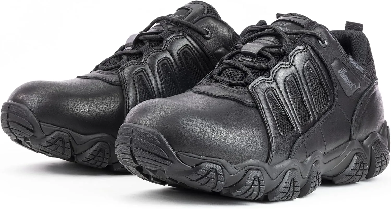 Thorogood Crosstrex Waterproof Safety Toe Work Shoes for Men - Lightweight Polishable Leather and Mesh with Comfort Insole and Slip-Resistant Outsole; ASTM Rated