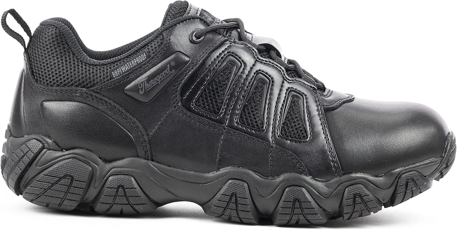 Thorogood Crosstrex Waterproof Safety Toe Work Shoes for Men - Lightweight Polishable Leather and Mesh with Comfort Insole and Slip-Resistant Outsole; ASTM Rated