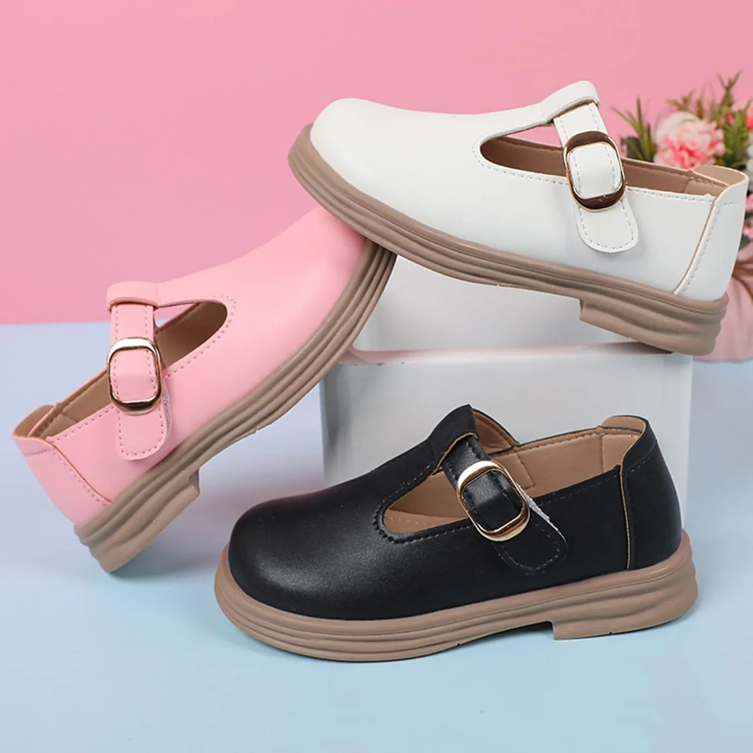 Toddler Girl Mary Jane Dress Low Heels Shoes School Oxford Loafers Flat for Part Wedding Uniform Platform Shoes