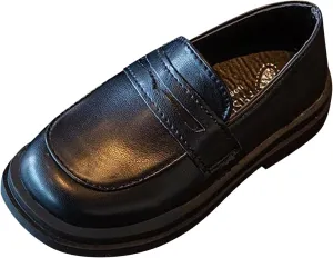 Toddler Girls Dress Shoes Little Girls Loafers School Uniform Mary Jane Flat for Girls Thick Sole Toddler Girl Shoes