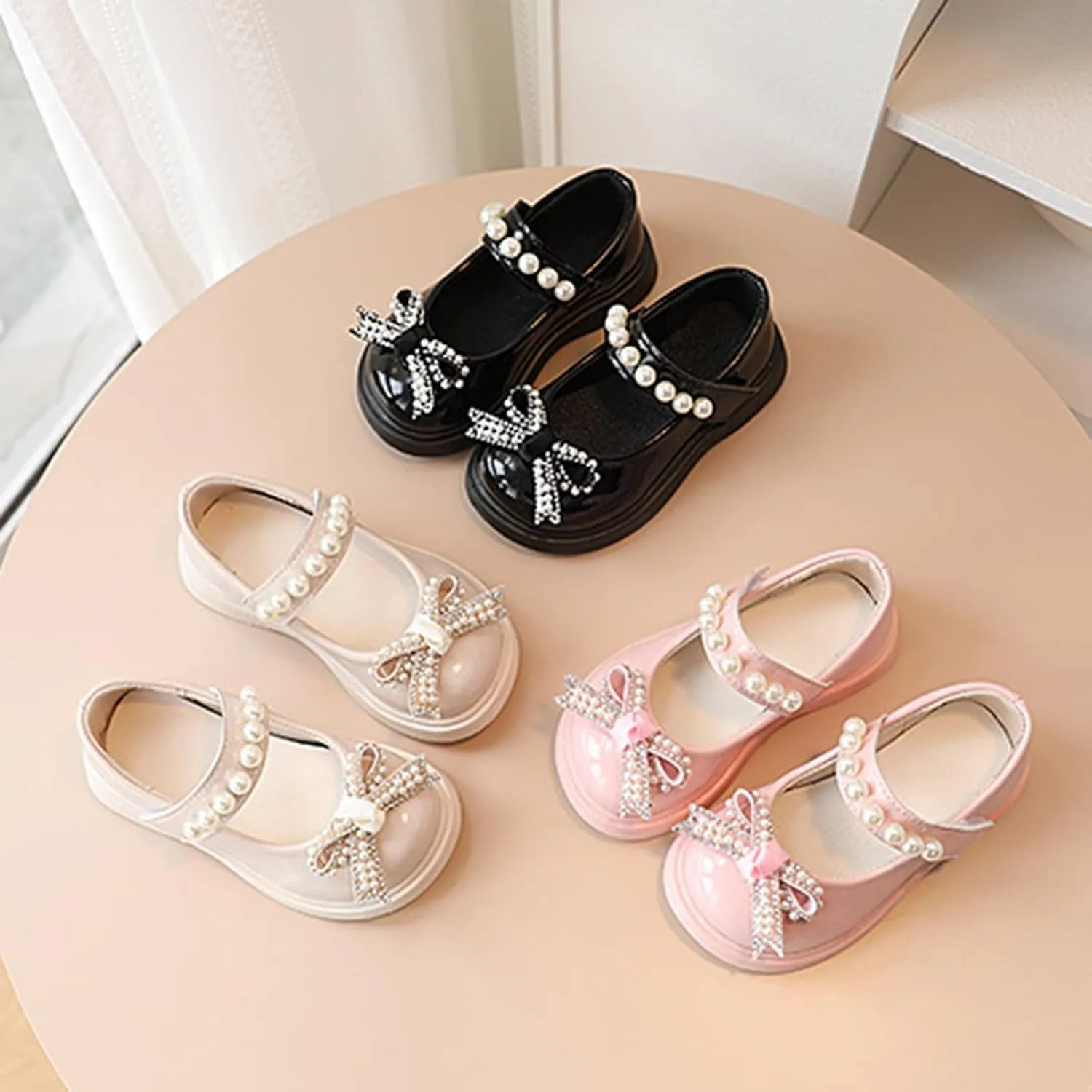 Toddler Girls Platform Shoes Bow Girls Dress Shoes Little Girl School Uniform Oxford Shoes Girls Mary Janes