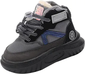 Toddler Winter High Top Sneakers Snow Day Non Slip Ankle Booties for Infant Boys Girls Cold Weather Outdoor Girl Wedges