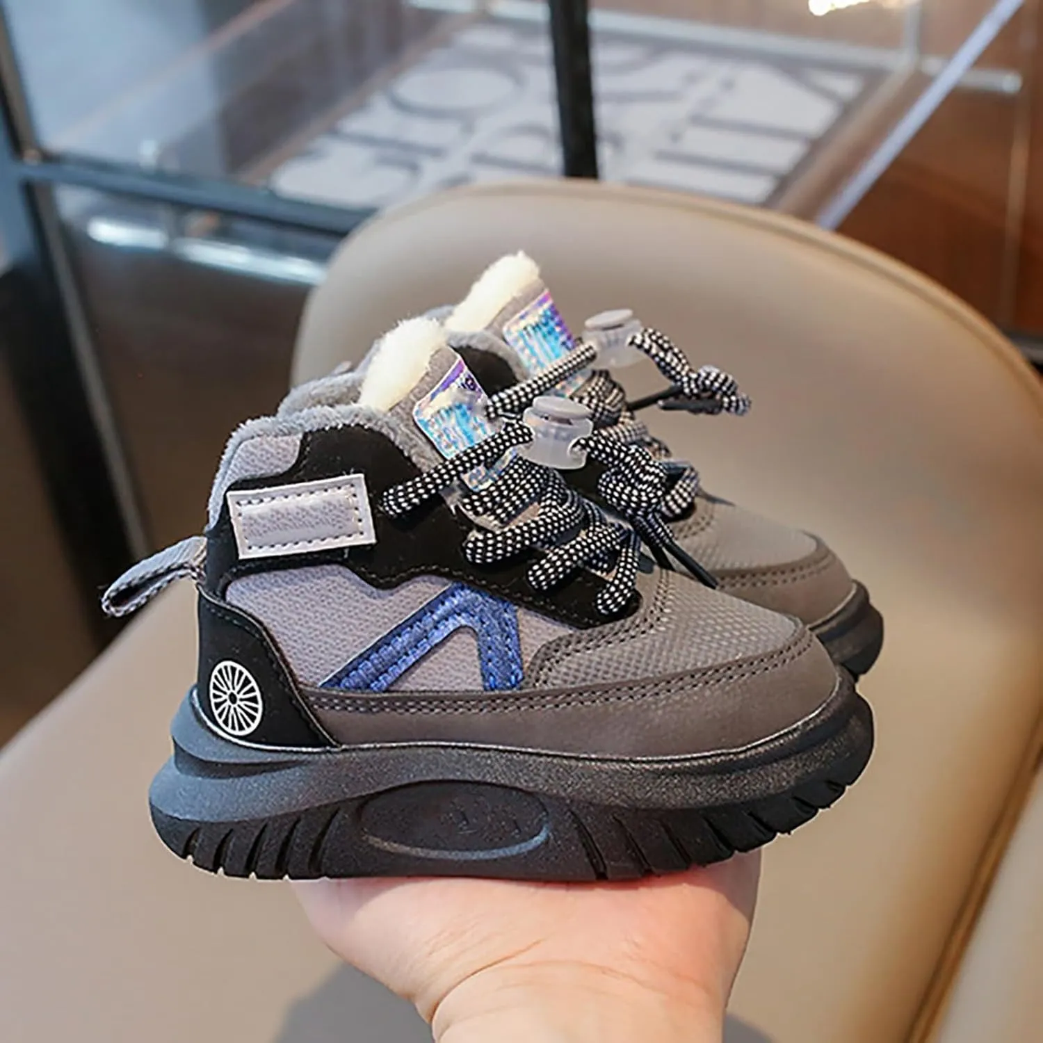 Toddler Winter High Top Sneakers Snow Day Non Slip Ankle Booties for Infant Boys Girls Cold Weather Outdoor Girl Wedges