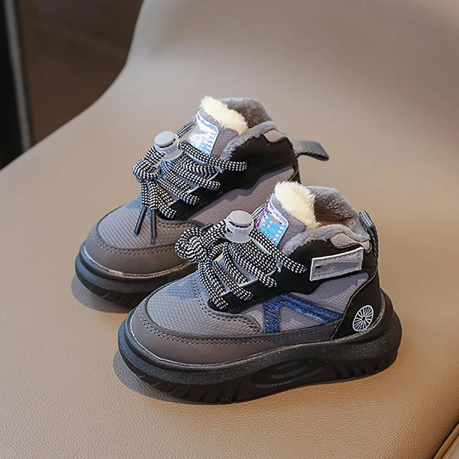 Toddler Winter High Top Sneakers Snow Day Non Slip Ankle Booties for Infant Boys Girls Cold Weather Outdoor Girl Wedges