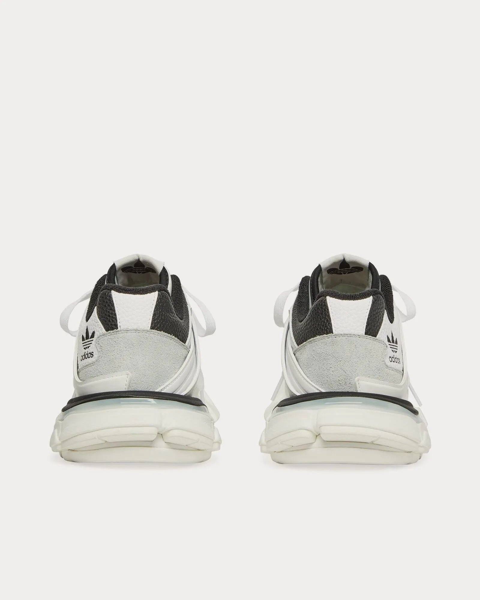 Track Forum White / Black Low Top Sneakers
