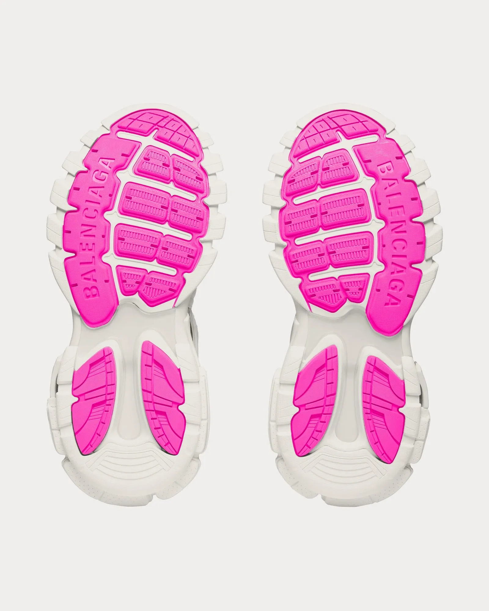 Track Forum White / Pink Low Top Sneakers