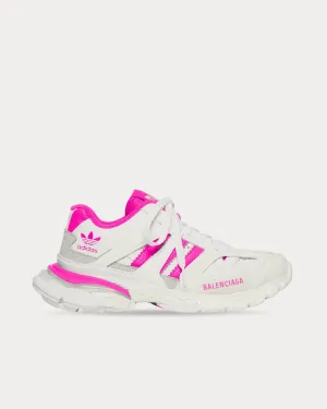 Track Forum White / Pink Low Top Sneakers