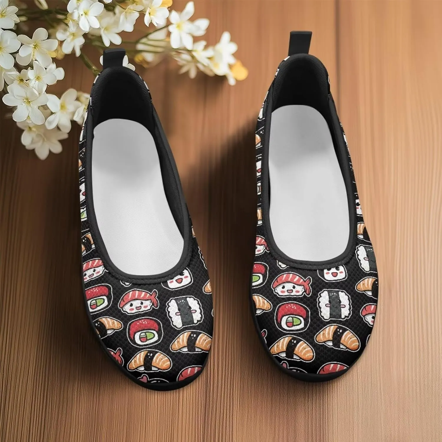 UNICEU Womens Casual Slip On Shoes Breathable Non-Slip Low Top Loafers Comfort Fashion Walking Work Sneakers