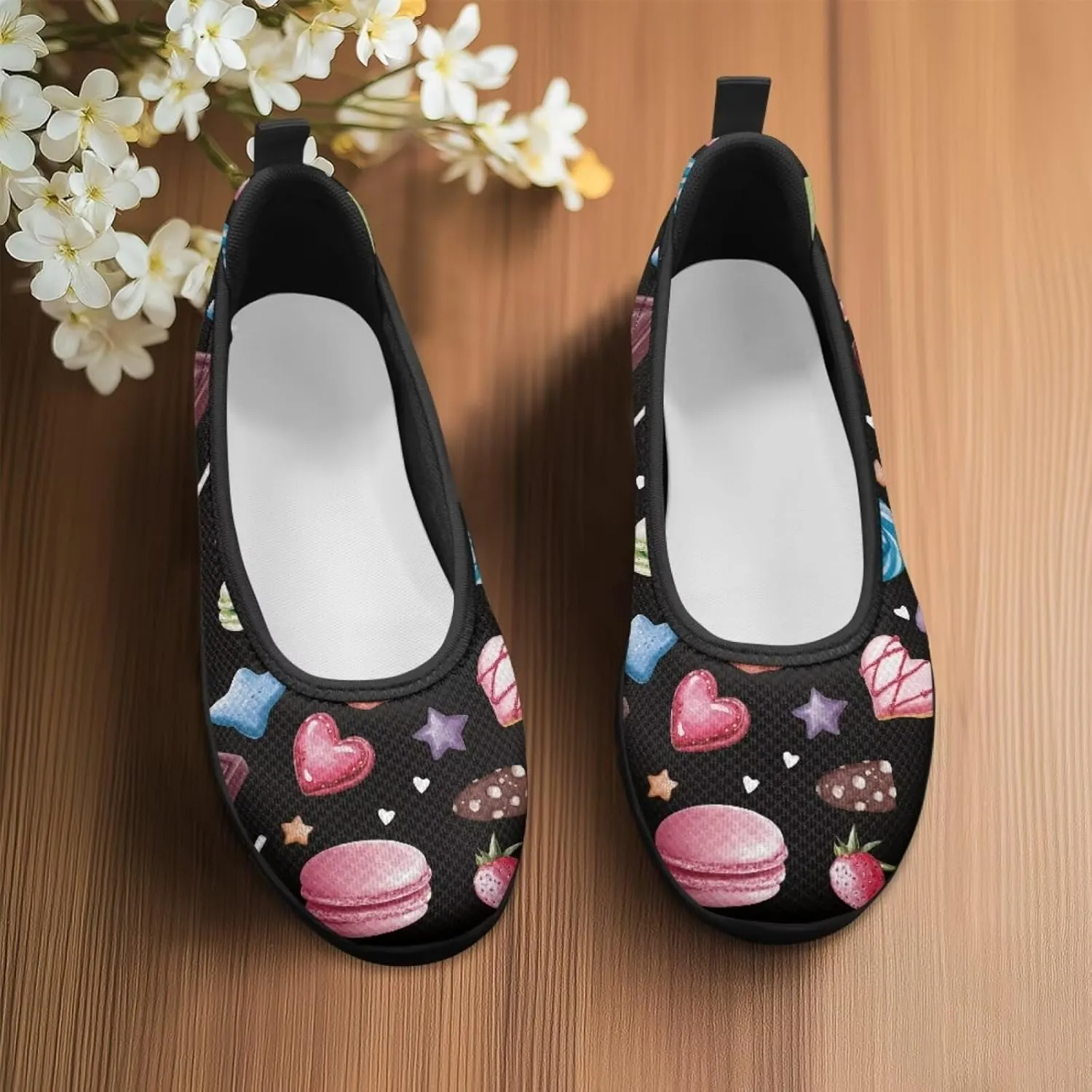UNICEU Womens Casual Slip On Shoes Breathable Non-Slip Low Top Loafers Comfort Fashion Walking Work Sneakers