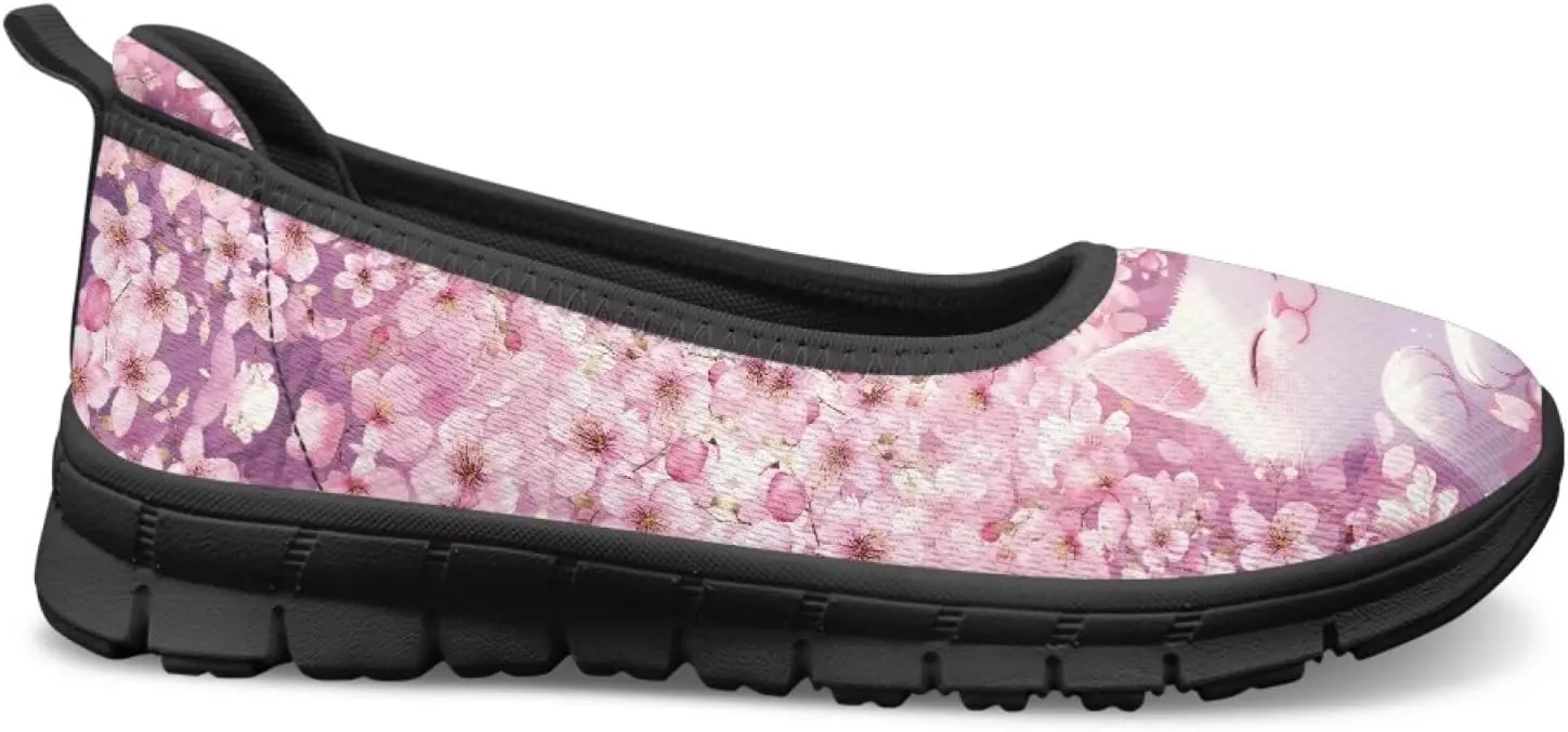 UNICEU Womens Slip On Mesh Shoes Casual Breathable Low Top Loafers Lightweight Comfort Fashion Walking Work Sneakers