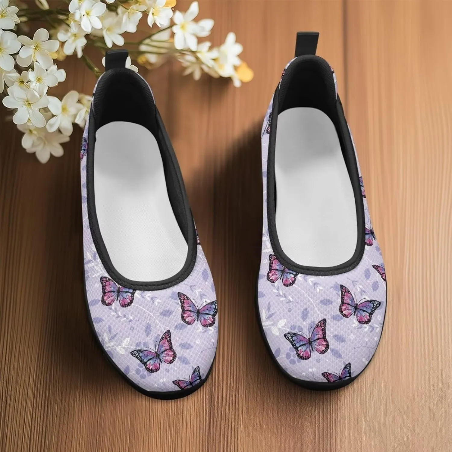 UNICEU Womens Slip On Shoes Fashion Low Top Breathable Loafers Casual Lightweight Non-Slip Running Work Sneakers