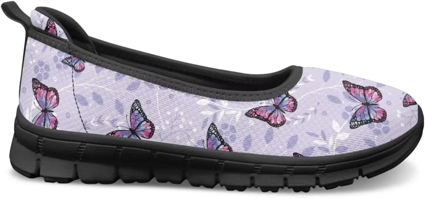 UNICEU Womens Slip On Shoes Fashion Low Top Breathable Loafers Casual Lightweight Non-Slip Running Work Sneakers