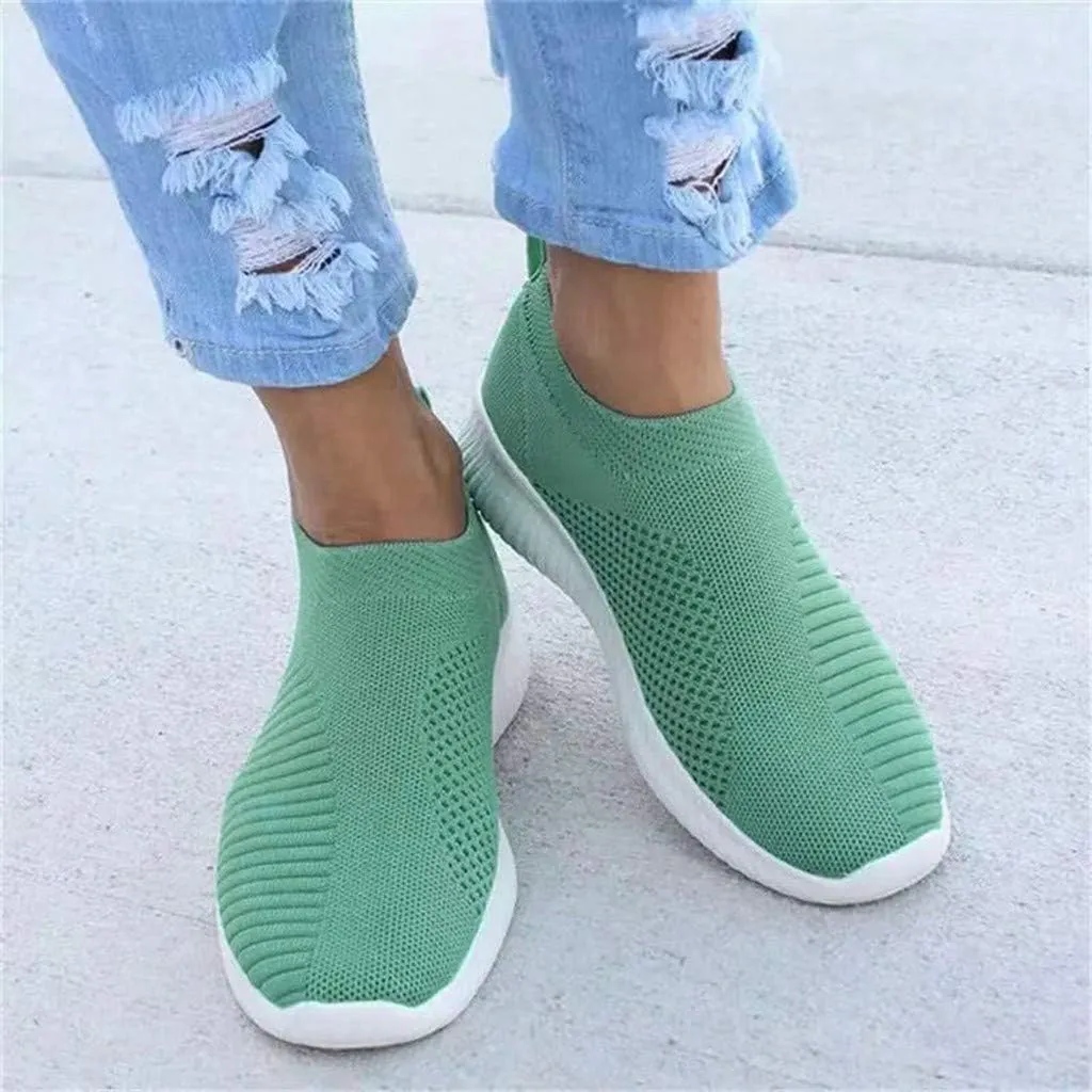 Women's Fashion Sneaker Mesh Slip On Black Non Slip Shoes for Women Comfortable Women Walking Shoes Loafers for Women 2024 High Top Sneakers for Men