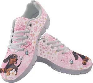 Women's Lightweight Running Shoes Breathable Tennis Shoes Non-Slip Workout Sneakers Fashion Athletic Trainers for Daily Gym Work Travel US Size5-12