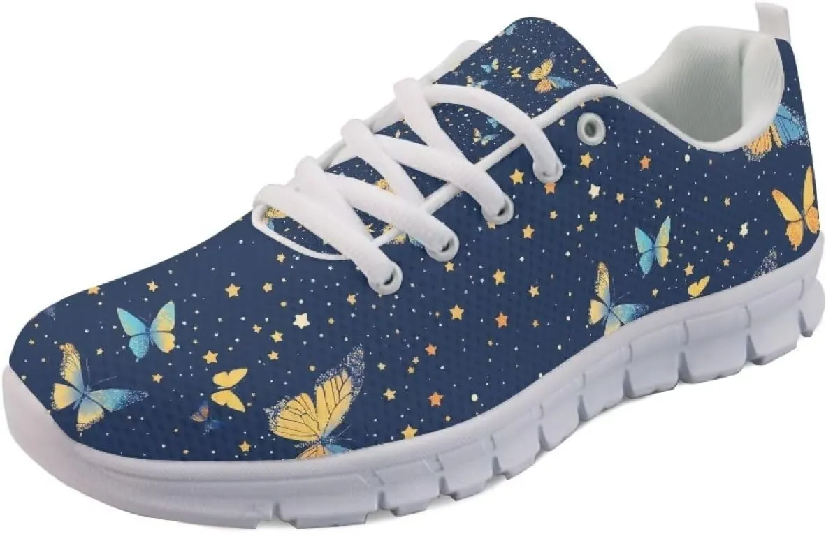 Women's Lightweight Running Shoes Breathable Tennis Shoes Non-Slip Workout Sneakers Fashion Athletic Trainers for Daily Gym Work Travel US Size5-12