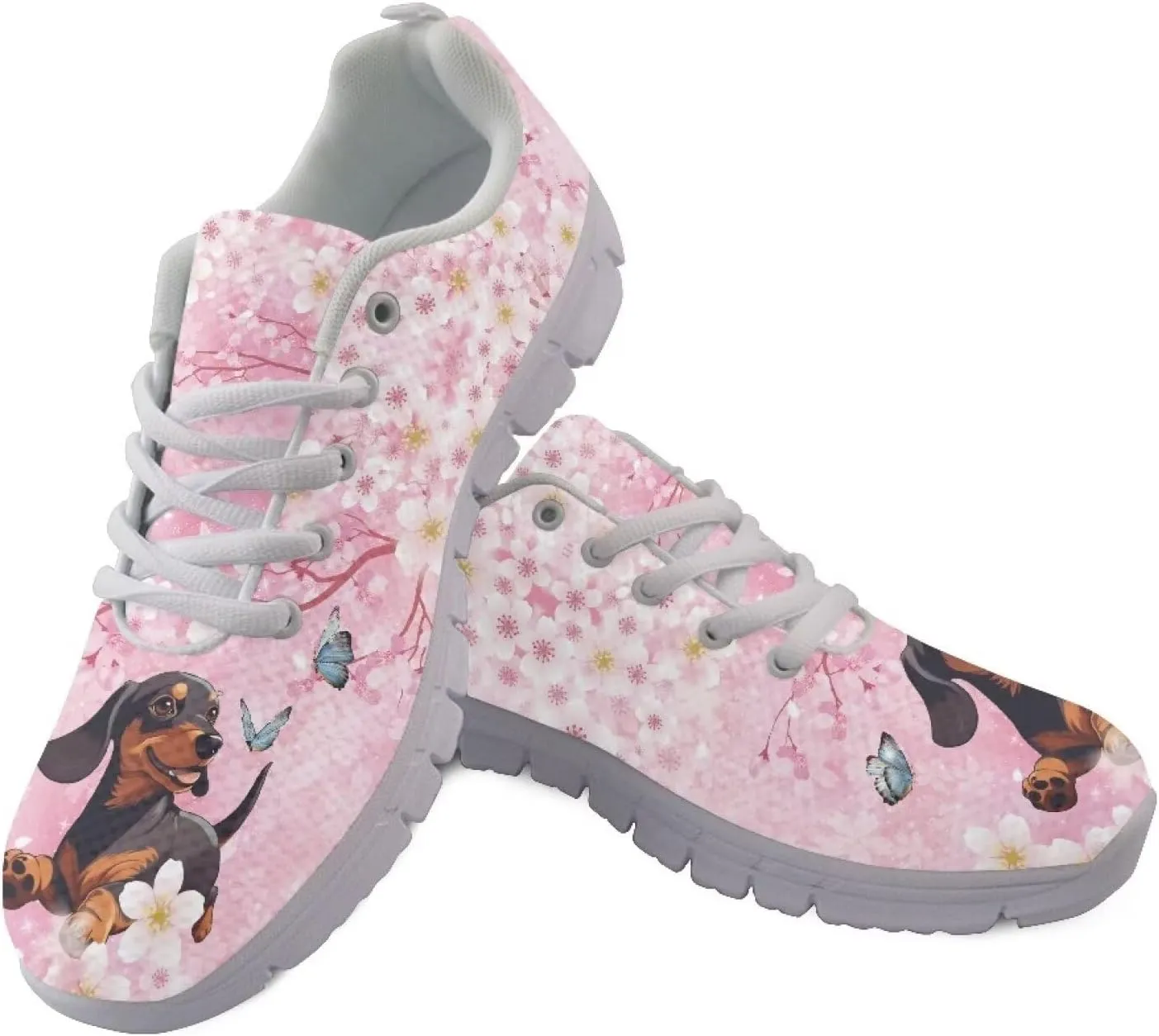 Women's Lightweight Running Shoes Breathable Tennis Shoes Non-Slip Workout Sneakers Fashion Athletic Trainers for Daily Gym Work Travel US Size5-12