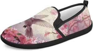 Women's Mesh Flats Shoes Casual Breathable Slip On Sneakers Non-Slip Low Top Outdoor Walking Loafers