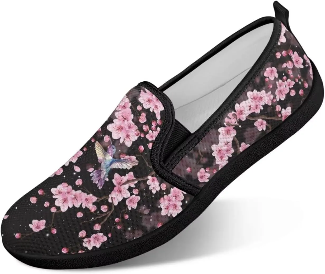 Women's Mesh Flats Shoes Casual Breathable Slip On Sneakers Non-Slip Low Top Outdoor Walking Loafers