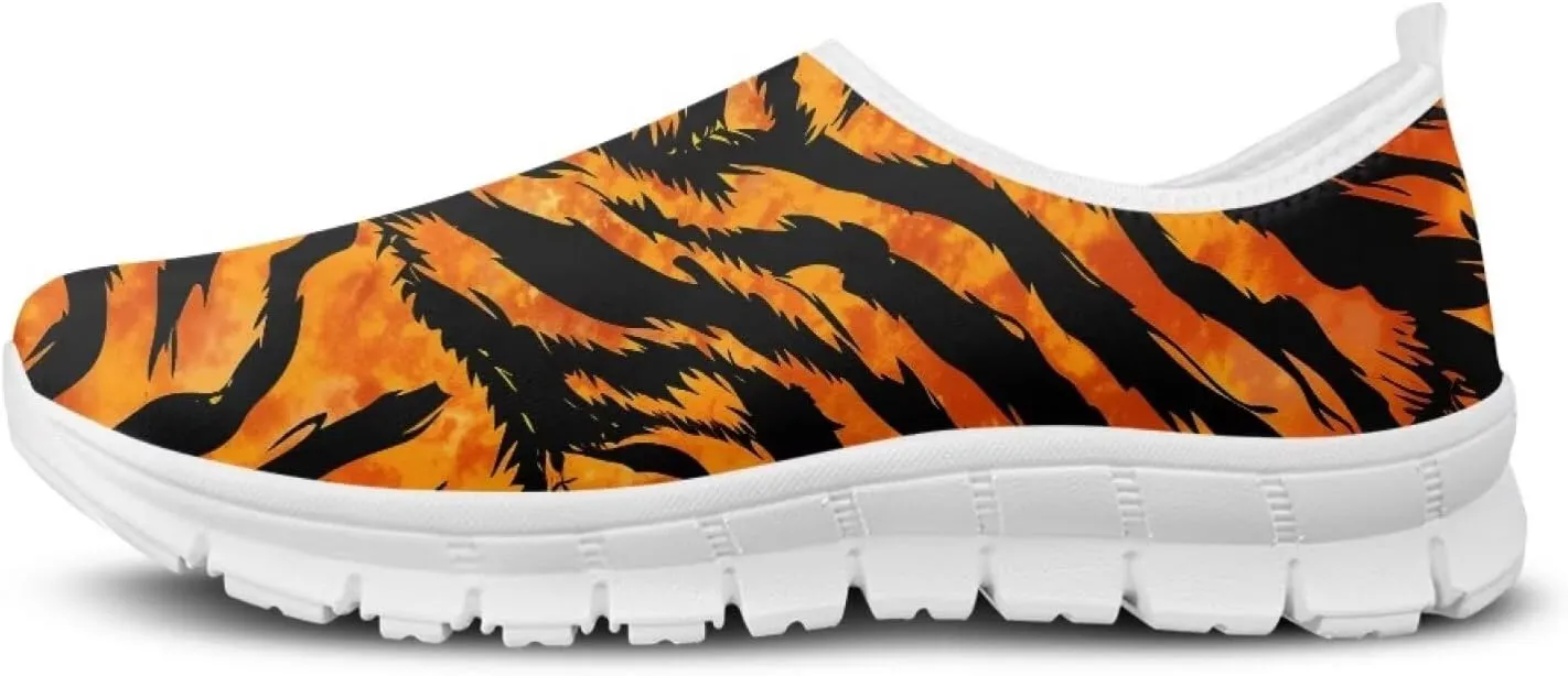 Women's Printed Travel Shoes Slip On Casual Loafers Lightweight Comfort Fashion Sneaker Low-Cut Casual Shoes