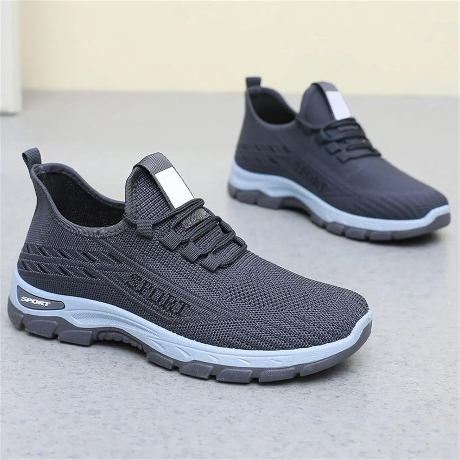 Womens Slip On Sneakers Non Slip Gym Workout Shoes Breathable Mesh Walking Sneakers Lightweight Tennis Fashion Sneaker Sports Workout Gym Shoes for Running Air Cushion Road Running Shoe