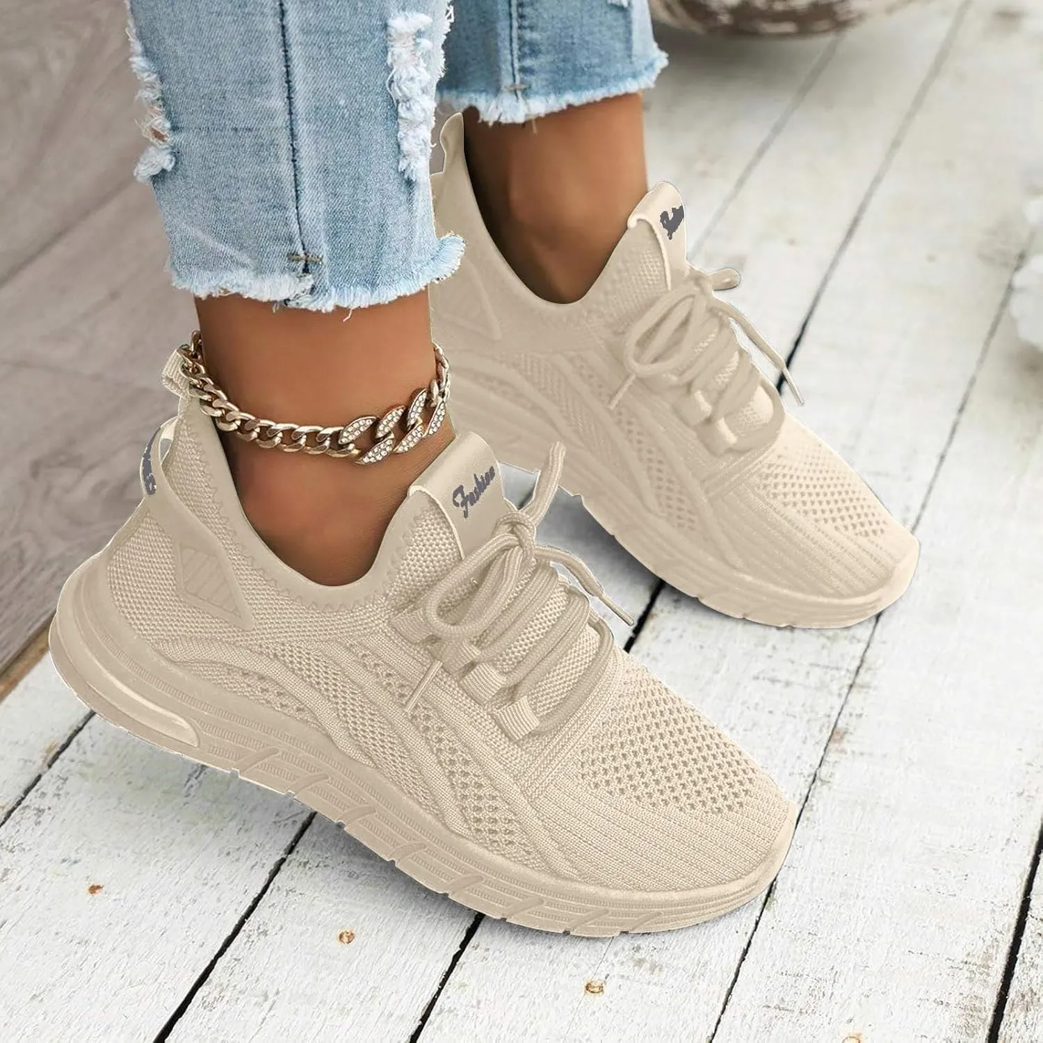 Womens Slip On Tennis Running Shoes Non Slip Fashion Sneakers Mesh Walking Shoes Gym Workout Breathable Work Shoes Comfortable Women's Athletic Shoes Lightweight
