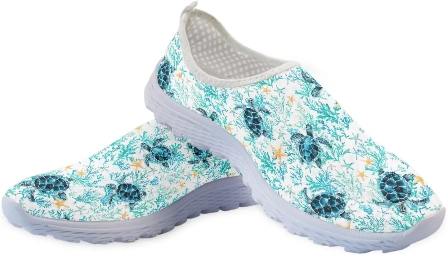 Womens Slip on Walking Shoes Comfort Lightweight Breathable Non-Slip Mesh Casual Tennis Running Sneakers