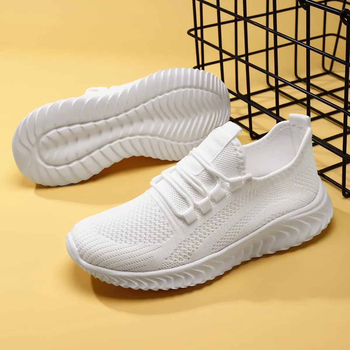 Womens Walking Shoes Casual Slip On Tennis Running Shoes Lightweight Breathable Non Slip Workout Athletic Gym Cross Training Sneakers