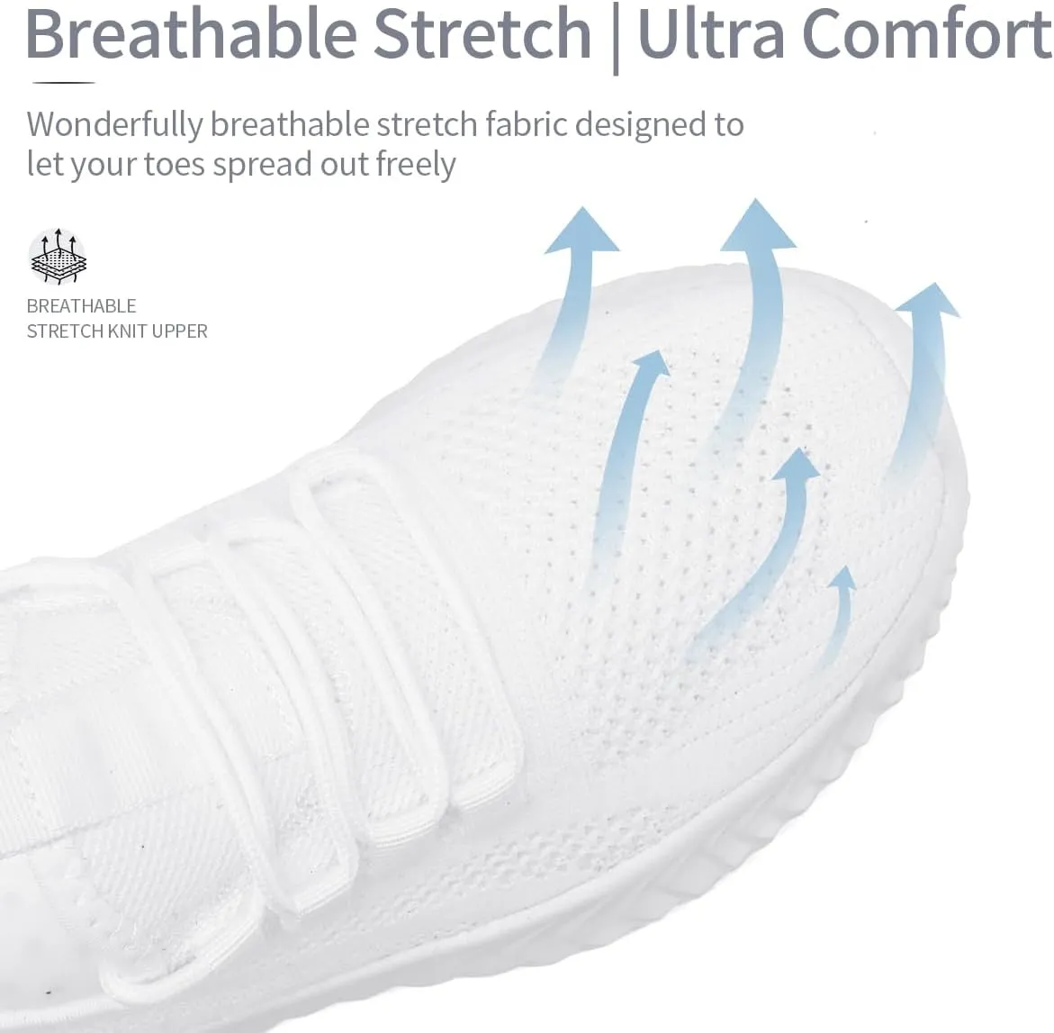 Womens Walking Shoes Casual Slip On Tennis Running Shoes Lightweight Breathable Non Slip Workout Athletic Gym Cross Training Sneakers