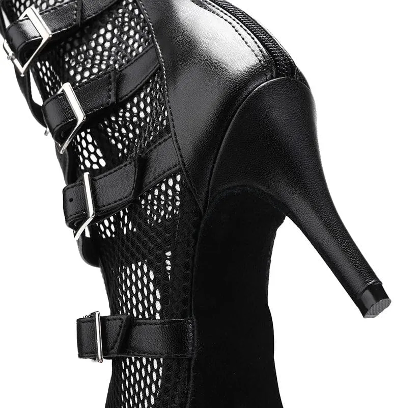 YKXLM Latin Dance Boots Women Ballroom Dance Shoes Salsa Bachata Performance Dancing Shoes