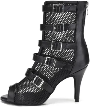 YKXLM Latin Dance Boots Women Ballroom Dance Shoes Salsa Bachata Performance Dancing Shoes