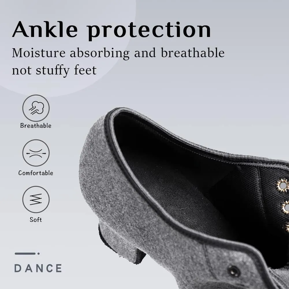 YKXLM Women Standard Practice Social Dance Sneaker Beginner Dance Practice Shoes for Women Low Heel Ballroom
