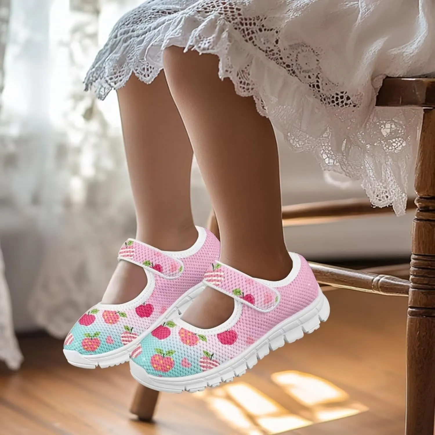 Yzaoxia Girls Sneakers 100 Days for School Shoes Tennis Shoes Hook and Loop Shoes Slip On Sneakes Walking Casual Sport Shoes Flat Footwear Trainers School Gym Outdoor