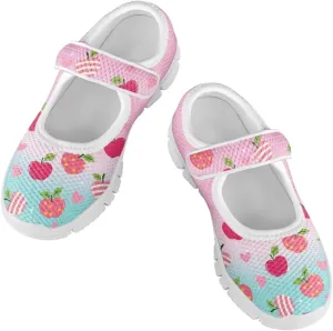 Yzaoxia Girls Sneakers 100 Days for School Shoes Tennis Shoes Hook and Loop Shoes Slip On Sneakes Walking Casual Sport Shoes Flat Footwear Trainers School Gym Outdoor